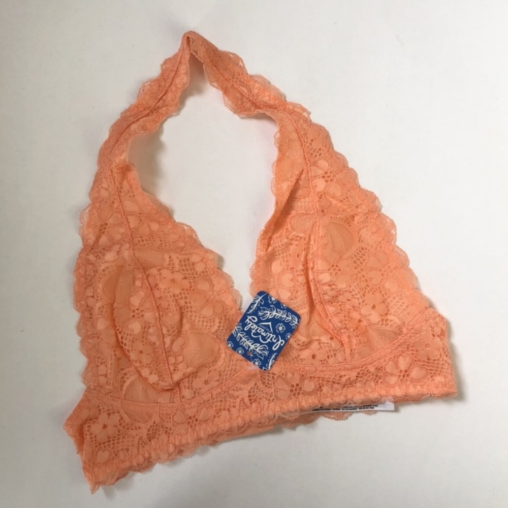 Free People Lace Galloon Bralette Orange